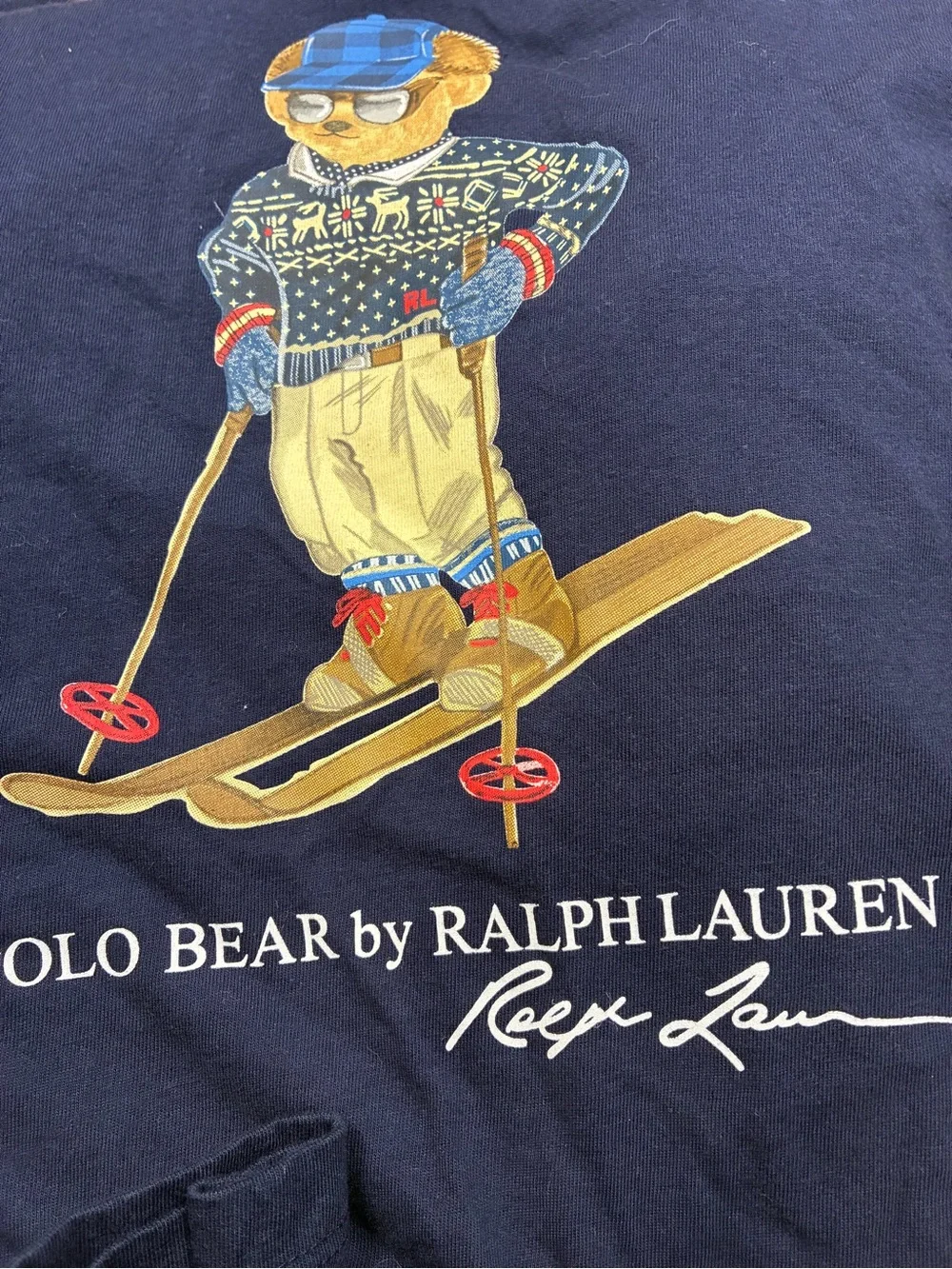 Polo Ralph Lauren Bear Ski Logo Pullover Jersey Hoodie Long Sleeve Tee
